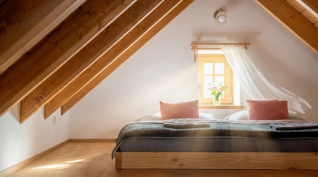 Ložnice, vizualizace letního pobytu, vizualizace