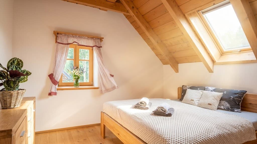Ložnice, vizualizace letního pobytu, vizualizace