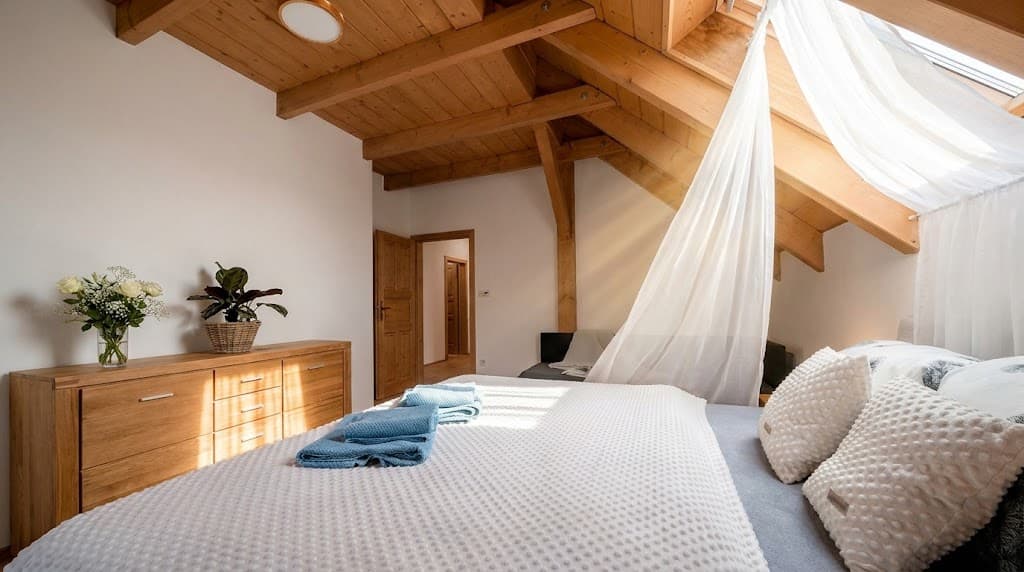 Ložnice, vizualizace letního pobytu, vizualizace