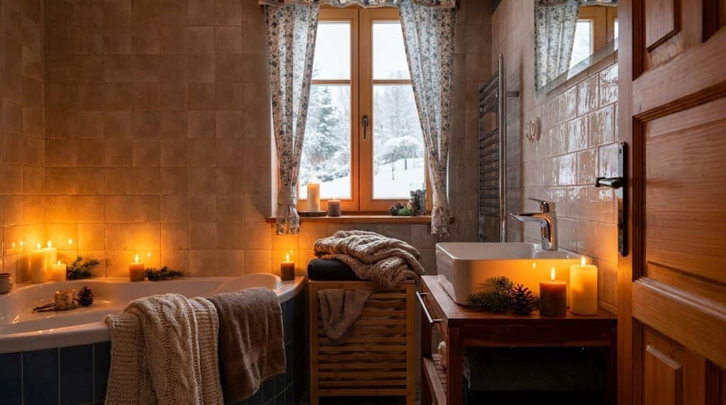 Koupelna, vizualizace zimního pobytu, vizualizace